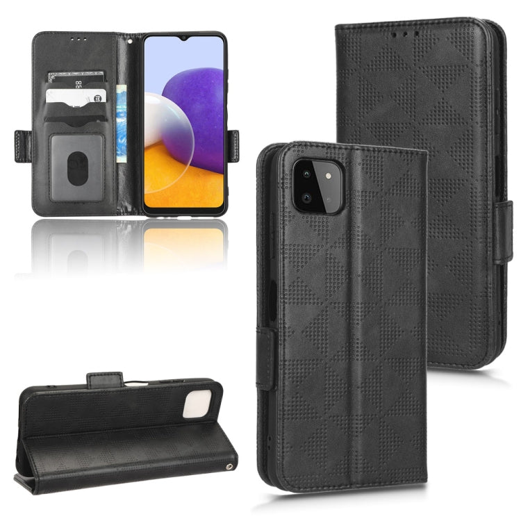 Symmetrical Triangle Leather Phone Case, For Samsung Galaxy A13 4G, For Samsung Galaxy A13 5G, For Samsung Galaxy A14 4G, For Samsung Galaxy A14 5G, For Samsung Galaxy A22 4G / M22 4G, For Samsung Galaxy A22 5G, For Samsung Galaxy A22 5G JP Version    ...
