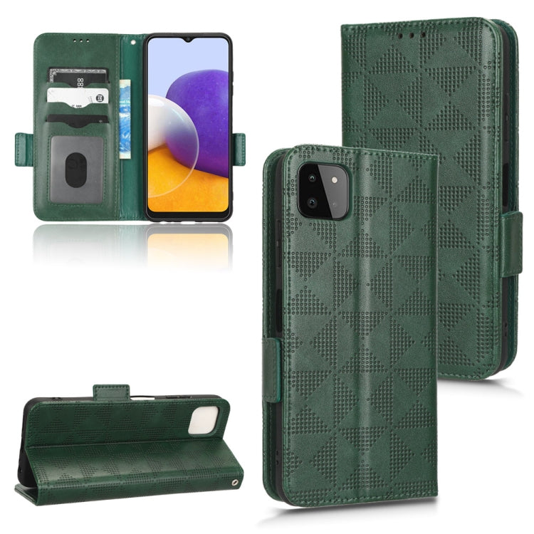Symmetrical Triangle Leather Phone Case, For Samsung Galaxy A13 4G, For Samsung Galaxy A13 5G, For Samsung Galaxy A14 4G, For Samsung Galaxy A14 5G, For Samsung Galaxy A22 4G / M22 4G, For Samsung Galaxy A22 5G, For Samsung Galaxy A22 5G JP Version    ...