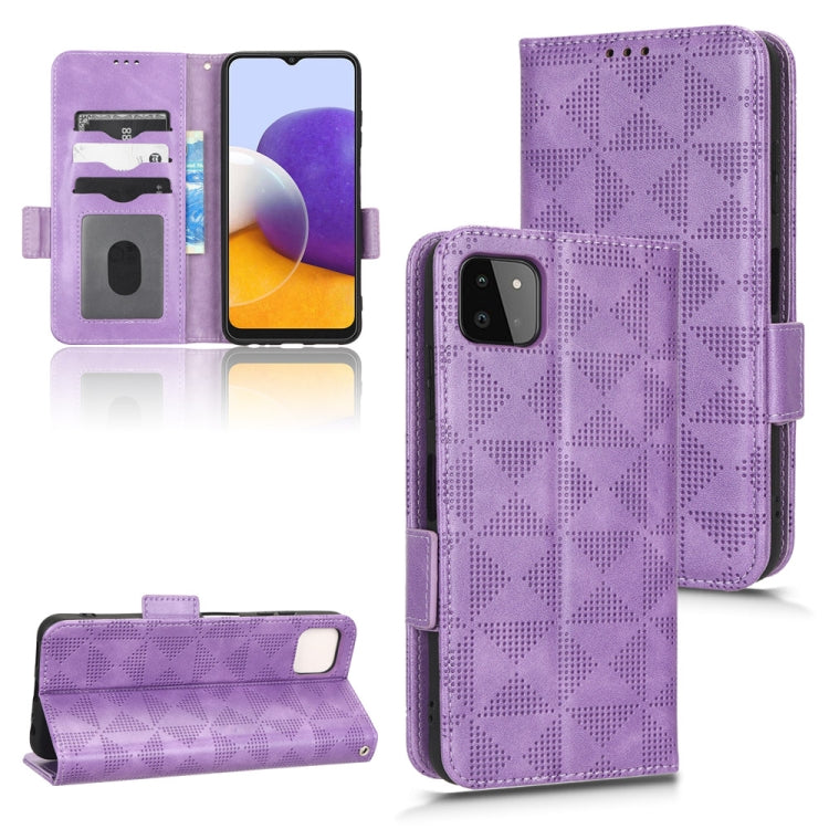 Symmetrical Triangle Leather Phone Case, For Samsung Galaxy A13 4G, For Samsung Galaxy A13 5G, For Samsung Galaxy A14 4G, For Samsung Galaxy A14 5G, For Samsung Galaxy A22 4G / M22 4G, For Samsung Galaxy A22 5G, For Samsung Galaxy A22 5G JP Version    ...