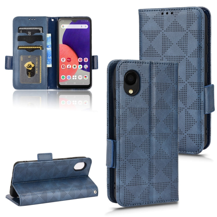 Symmetrical Triangle Leather Phone Case, For Samsung Galaxy A13 4G, For Samsung Galaxy A13 5G, For Samsung Galaxy A14 4G, For Samsung Galaxy A14 5G, For Samsung Galaxy A22 4G / M22 4G, For Samsung Galaxy A22 5G, For Samsung Galaxy A22 5G JP Version    ...