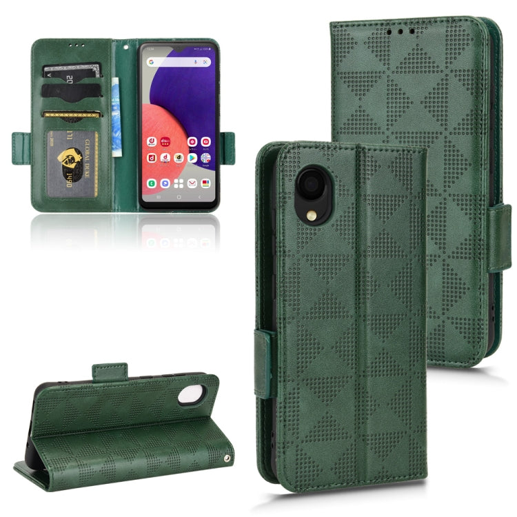 Symmetrical Triangle Leather Phone Case, For Samsung Galaxy A13 4G, For Samsung Galaxy A13 5G, For Samsung Galaxy A14 4G, For Samsung Galaxy A14 5G, For Samsung Galaxy A22 4G / M22 4G, For Samsung Galaxy A22 5G, For Samsung Galaxy A22 5G JP Version    ...