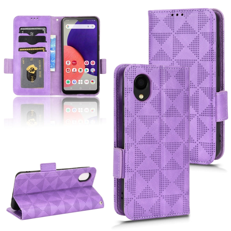 Symmetrical Triangle Leather Phone Case, For Samsung Galaxy A13 4G, For Samsung Galaxy A13 5G, For Samsung Galaxy A14 4G, For Samsung Galaxy A14 5G, For Samsung Galaxy A22 4G / M22 4G, For Samsung Galaxy A22 5G, For Samsung Galaxy A22 5G JP Version    ...