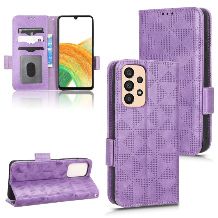 Symmetrical Triangle Leather Phone Case, For Samsung Galaxy A13 4G, For Samsung Galaxy A13 5G, For Samsung Galaxy A14 4G, For Samsung Galaxy A14 5G, For Samsung Galaxy A22 4G / M22 4G, For Samsung Galaxy A22 5G, For Samsung Galaxy A22 5G JP Version    ...