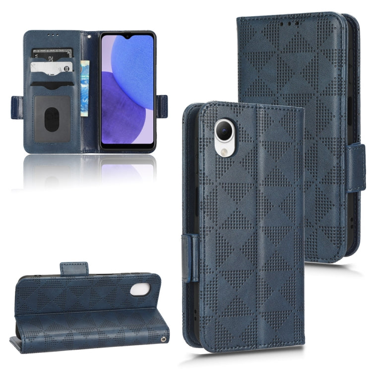 Symmetrical Triangle Leather Phone Case, For Samsung Galaxy A13 4G, For Samsung Galaxy A13 5G, For Samsung Galaxy A14 4G, For Samsung Galaxy A14 5G, For Samsung Galaxy A22 4G / M22 4G, For Samsung Galaxy A22 5G, For Samsung Galaxy A22 5G JP Version    ...