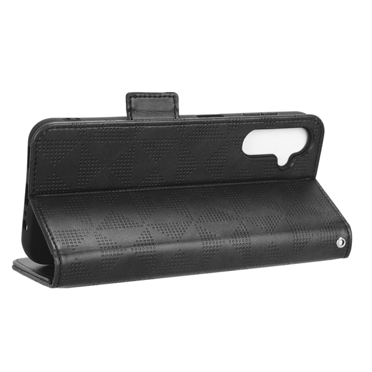 Symmetrical Triangle Leather Phone Case, For Samsung Galaxy A24 4G, For Samsung Galaxy A33 5G, For Samsung Galaxy A34 5G, For Samsung Galaxy A53 5G, For Samsung Galaxy A54 5G, For Samsung Galaxy M33 5G, For Samsung Galaxy M53 5G                        ...