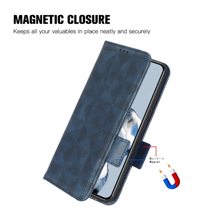 Symmetrical Triangle Leather Phone Case, For Samsung Galaxy A24 4G, For Samsung Galaxy A33 5G, For Samsung Galaxy A34 5G, For Samsung Galaxy A53 5G, For Samsung Galaxy A54 5G, For Samsung Galaxy M33 5G, For Samsung Galaxy M53 5G                        ...