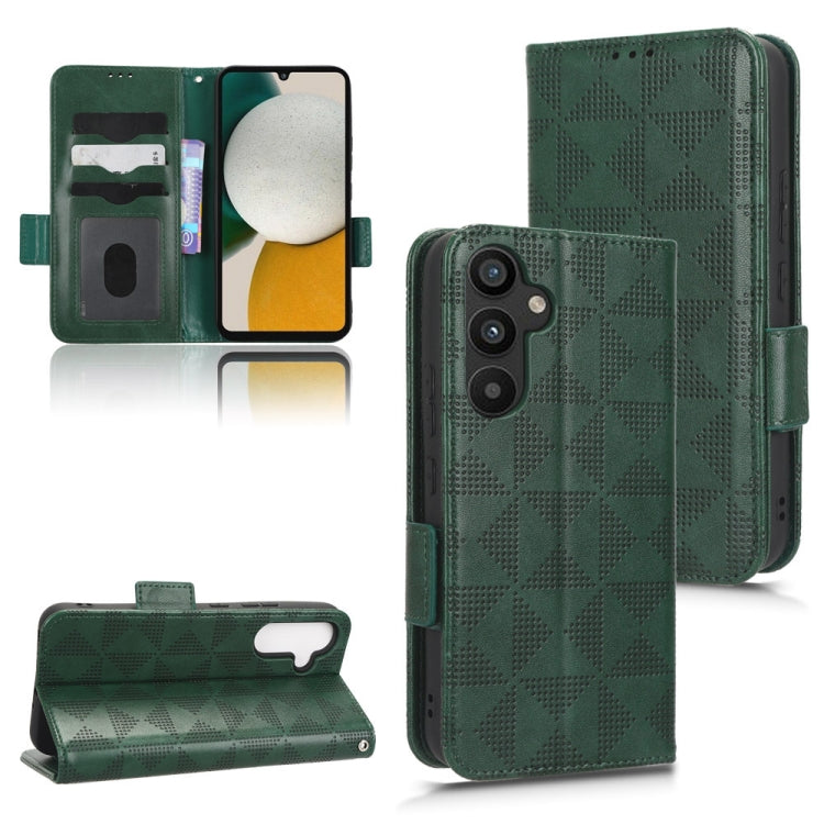 Symmetrical Triangle Leather Phone Case, For Samsung Galaxy A24 4G, For Samsung Galaxy A33 5G, For Samsung Galaxy A34 5G, For Samsung Galaxy A53 5G, For Samsung Galaxy A54 5G, For Samsung Galaxy M33 5G, For Samsung Galaxy M53 5G                        ...