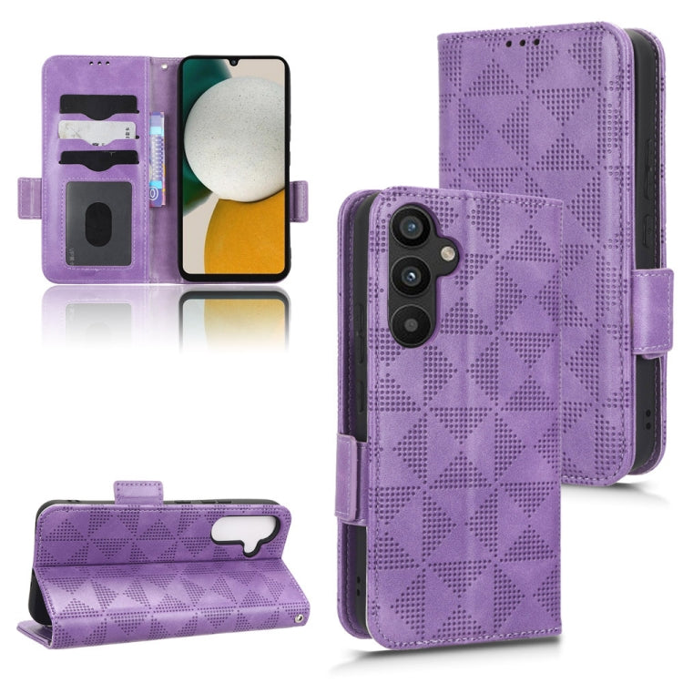 Symmetrical Triangle Leather Phone Case, For Samsung Galaxy A24 4G, For Samsung Galaxy A33 5G, For Samsung Galaxy A34 5G, For Samsung Galaxy A53 5G, For Samsung Galaxy A54 5G, For Samsung Galaxy M33 5G, For Samsung Galaxy M53 5G                        ...