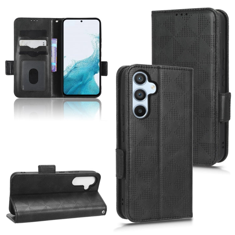Symmetrical Triangle Leather Phone Case, For Samsung Galaxy A24 4G, For Samsung Galaxy A33 5G, For Samsung Galaxy A34 5G, For Samsung Galaxy A53 5G, For Samsung Galaxy A54 5G, For Samsung Galaxy M33 5G, For Samsung Galaxy M53 5G                        ...
