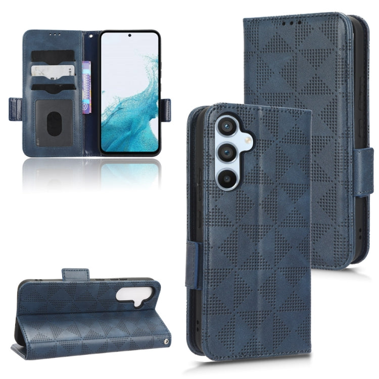 Symmetrical Triangle Leather Phone Case, For Samsung Galaxy A24 4G, For Samsung Galaxy A33 5G, For Samsung Galaxy A34 5G, For Samsung Galaxy A53 5G, For Samsung Galaxy A54 5G, For Samsung Galaxy M33 5G, For Samsung Galaxy M53 5G                        ...