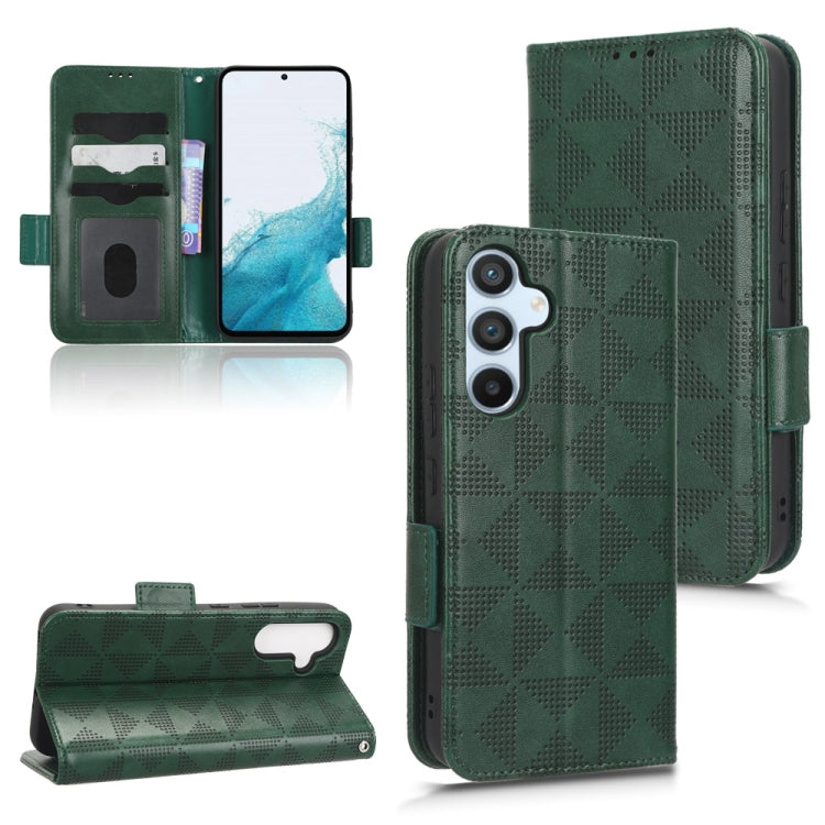 Symmetrical Triangle Leather Phone Case, For Samsung Galaxy A24 4G, For Samsung Galaxy A33 5G, For Samsung Galaxy A34 5G, For Samsung Galaxy A53 5G, For Samsung Galaxy A54 5G, For Samsung Galaxy M33 5G, For Samsung Galaxy M53 5G                        ...