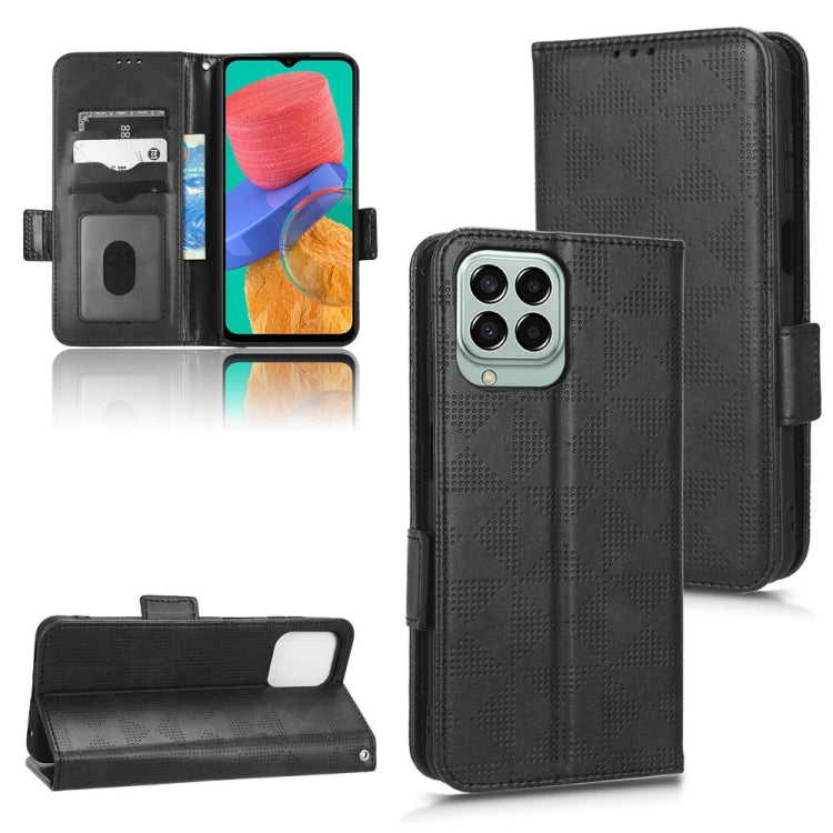 Symmetrical Triangle Leather Phone Case, For Samsung Galaxy A24 4G, For Samsung Galaxy A33 5G, For Samsung Galaxy A34 5G, For Samsung Galaxy A53 5G, For Samsung Galaxy A54 5G, For Samsung Galaxy M33 5G, For Samsung Galaxy M53 5G                        ...