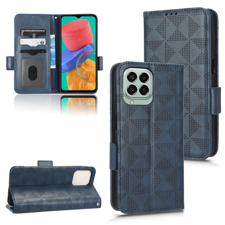 Symmetrical Triangle Leather Phone Case, For Samsung Galaxy A24 4G, For Samsung Galaxy A33 5G, For Samsung Galaxy A34 5G, For Samsung Galaxy A53 5G, For Samsung Galaxy A54 5G, For Samsung Galaxy M33 5G, For Samsung Galaxy M53 5G                        ...