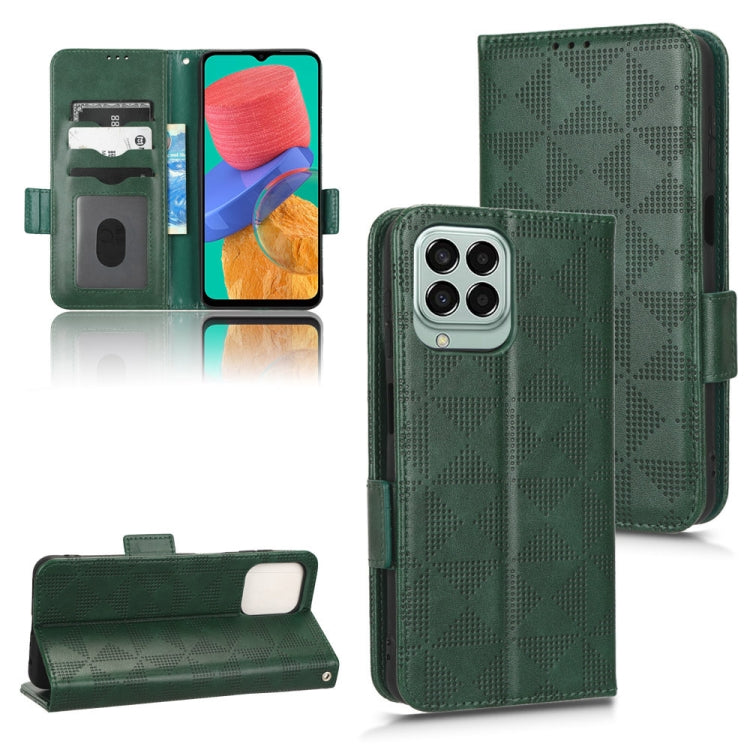 Symmetrical Triangle Leather Phone Case, For Samsung Galaxy A24 4G, For Samsung Galaxy A33 5G, For Samsung Galaxy A34 5G, For Samsung Galaxy A53 5G, For Samsung Galaxy A54 5G, For Samsung Galaxy M33 5G, For Samsung Galaxy M53 5G                        ...