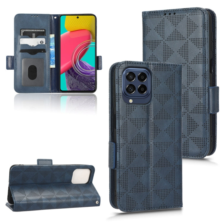 Symmetrical Triangle Leather Phone Case, For Samsung Galaxy A24 4G, For Samsung Galaxy A33 5G, For Samsung Galaxy A34 5G, For Samsung Galaxy A53 5G, For Samsung Galaxy A54 5G, For Samsung Galaxy M33 5G, For Samsung Galaxy M53 5G                        ...