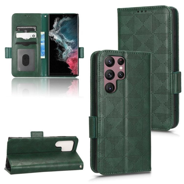 Symmetrical Triangle Leather Phone Case, For Samsung Galaxy S21 5G, For Samsung Galaxy S22 Ultra 5G, For Samsung Galaxy S22 5G, For Samsung Galaxy S22+ 5G, For Samsung Galaxy S23+ 5G, For Samsung Galaxy S23 Ultra 5G, For Samsung Galaxy S23 5G          ...