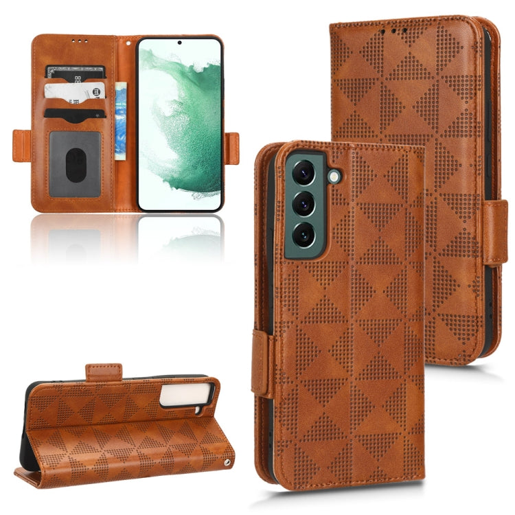 Symmetrical Triangle Leather Phone Case, For Samsung Galaxy S21 5G, For Samsung Galaxy S22 Ultra 5G, For Samsung Galaxy S22 5G, For Samsung Galaxy S22+ 5G, For Samsung Galaxy S23+ 5G, For Samsung Galaxy S23 Ultra 5G, For Samsung Galaxy S23 5G          ...