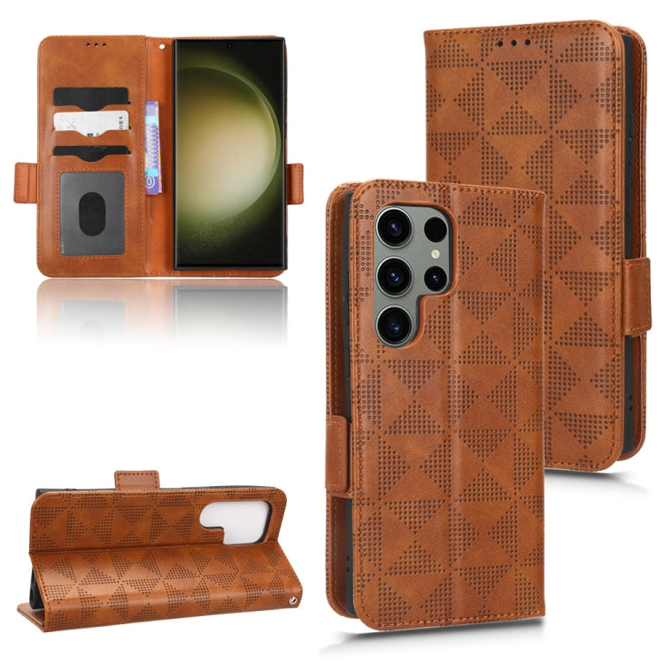 Symmetrical Triangle Leather Phone Case, For Samsung Galaxy S21 5G, For Samsung Galaxy S22 Ultra 5G, For Samsung Galaxy S22 5G, For Samsung Galaxy S22+ 5G, For Samsung Galaxy S23+ 5G, For Samsung Galaxy S23 Ultra 5G, For Samsung Galaxy S23 5G          ...