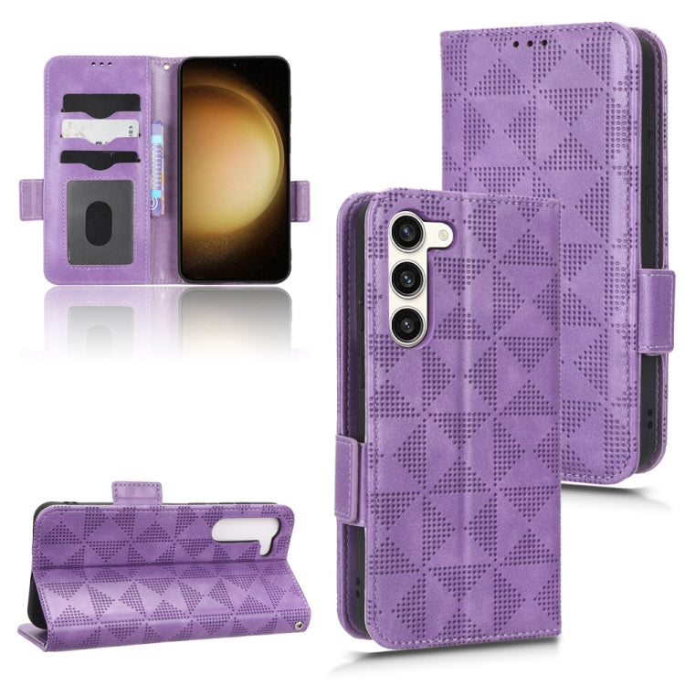 Symmetrical Triangle Leather Phone Case, For Samsung Galaxy S21 5G, For Samsung Galaxy S22 Ultra 5G, For Samsung Galaxy S22 5G, For Samsung Galaxy S22+ 5G, For Samsung Galaxy S23+ 5G, For Samsung Galaxy S23 Ultra 5G, For Samsung Galaxy S23 5G          ...