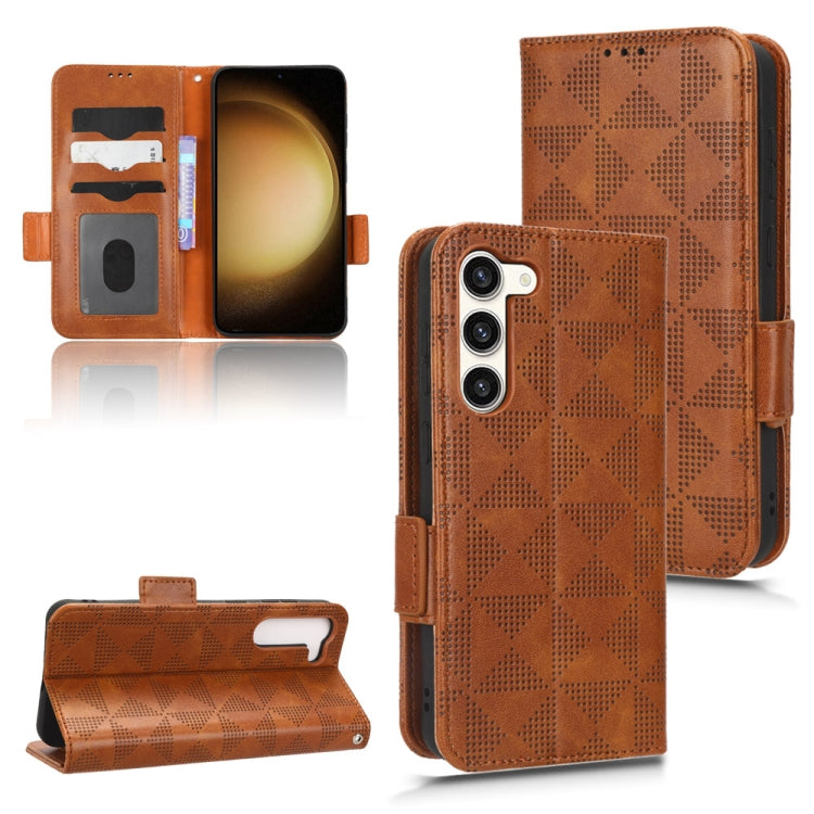 Symmetrical Triangle Leather Phone Case, For Samsung Galaxy S21 5G, For Samsung Galaxy S22 Ultra 5G, For Samsung Galaxy S22 5G, For Samsung Galaxy S22+ 5G, For Samsung Galaxy S23+ 5G, For Samsung Galaxy S23 Ultra 5G, For Samsung Galaxy S23 5G          ...