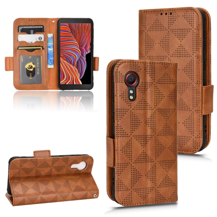 Symmetrical Triangle Leather Phone Case, For Samsung Galaxy S21 5G, For Samsung Galaxy S22 Ultra 5G, For Samsung Galaxy S22 5G, For Samsung Galaxy S22+ 5G, For Samsung Galaxy S23+ 5G, For Samsung Galaxy S23 Ultra 5G, For Samsung Galaxy S23 5G          ...