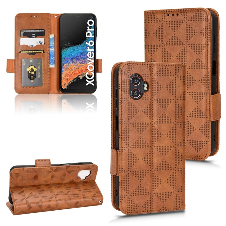Symmetrical Triangle Leather Phone Case, For Samsung Galaxy S21 5G, For Samsung Galaxy S22 Ultra 5G, For Samsung Galaxy S22 5G, For Samsung Galaxy S22+ 5G, For Samsung Galaxy S23+ 5G, For Samsung Galaxy S23 Ultra 5G, For Samsung Galaxy S23 5G          ...