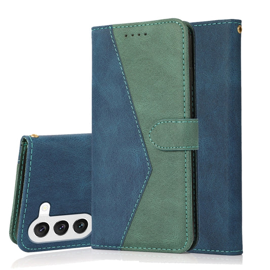 Dual-color Stitching Leather Phone Case, For Samsung Galaxy S23 5G, For Samsung Galaxy S23+ 5G, For Samsung Galaxy S23 Ultra 5G, For Samsung Galaxy S21 5G, For Samsung Galaxy S21+ 5G, For Samsung Galaxy S21 Ultra 5G, For Samsung Galaxy S21 FE 5G       ...