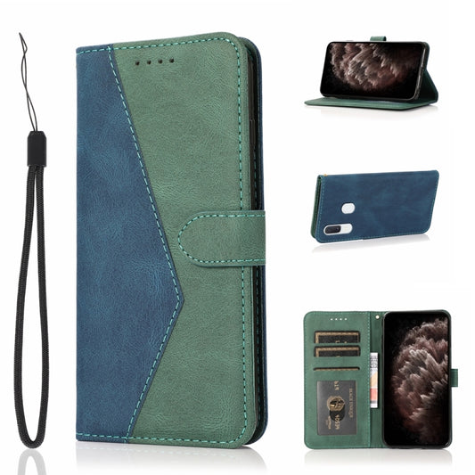 Dual-color Stitching Leather Phone Case, For Samsung Galaxy A20 / A30 / M10s, For Samsung Galaxy A20e, For Samsung Galaxy A20s, For Samsung Galaxy A21s, For Samsung Galaxy A22 4G, For Samsung Galaxy A22 5G, For Samsung Galaxy A31                       ...