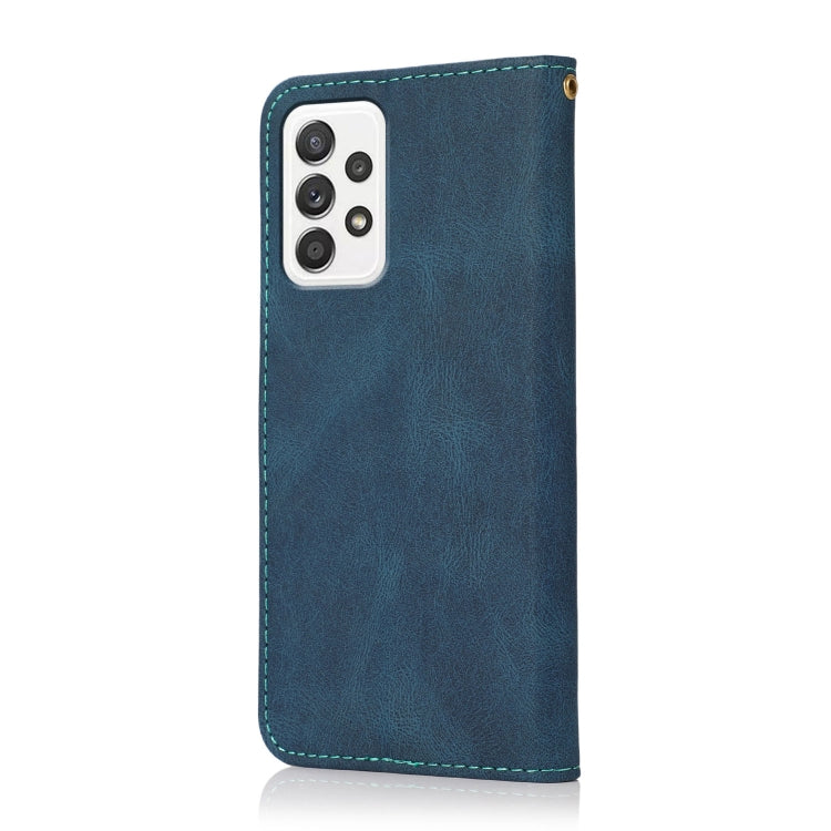 Dual-color Stitching Leather Phone Case, For Samsung Galaxy A72 5G / 4G, For Samsung Galaxy A82 5G/ Quantum 2