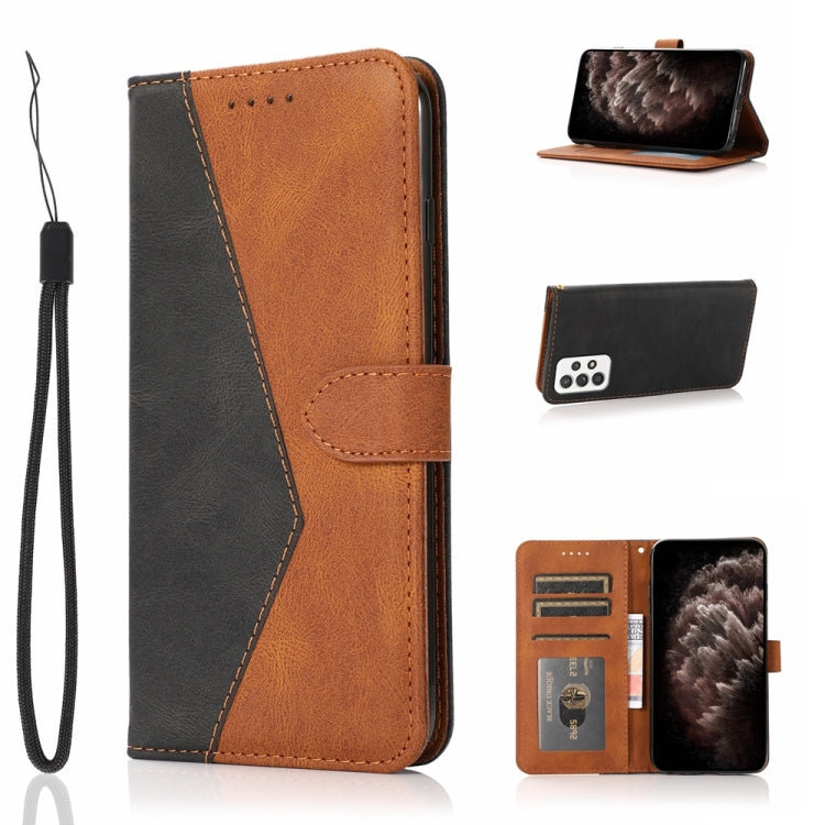 Dual-color Stitching Leather Phone Case, For Samsung Galaxy A72 5G / 4G, For Samsung Galaxy A82 5G/ Quantum 2