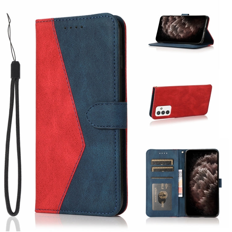 Dual-color Stitching Leather Phone Case, For Samsung Galaxy A72 5G / 4G, For Samsung Galaxy A82 5G/ Quantum 2