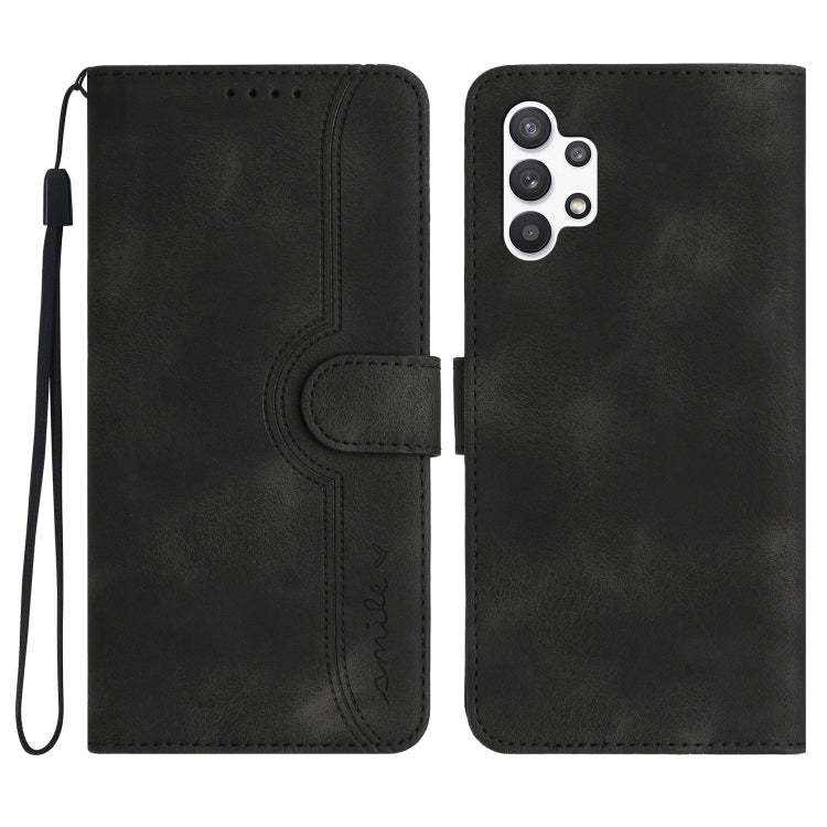 Heart Pattern Skin Feel Leather Phone Case, For Samsung Galaxy A12, For Samsung Galaxy A13 4G, For Samsung Galaxy A13 5G, For Samsung Galaxy A14 5G, For Samsung Galaxy A20/A30, For Samsung Galaxy A20e/A10e, For Samsung Galaxy A20s                      ...