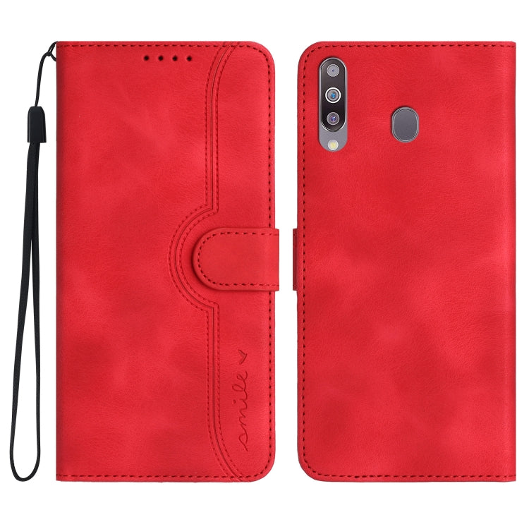 Heart Pattern Skin Feel Leather Phone Case, For Samsung Galaxy A12, For Samsung Galaxy A13 4G, For Samsung Galaxy A13 5G, For Samsung Galaxy A14 5G, For Samsung Galaxy A20/A30, For Samsung Galaxy A20e/A10e, For Samsung Galaxy A20s                      ...