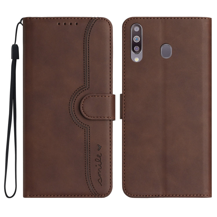Heart Pattern Skin Feel Leather Phone Case, For Samsung Galaxy A12, For Samsung Galaxy A13 4G, For Samsung Galaxy A13 5G, For Samsung Galaxy A14 5G, For Samsung Galaxy A20/A30, For Samsung Galaxy A20e/A10e, For Samsung Galaxy A20s                      ...