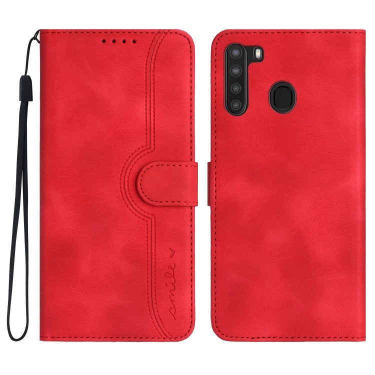 Heart Pattern Skin Feel Leather Phone Case, For Samsung Galaxy A12, For Samsung Galaxy A13 4G, For Samsung Galaxy A13 5G, For Samsung Galaxy A14 5G, For Samsung Galaxy A20/A30, For Samsung Galaxy A20e/A10e, For Samsung Galaxy A20s                      ...