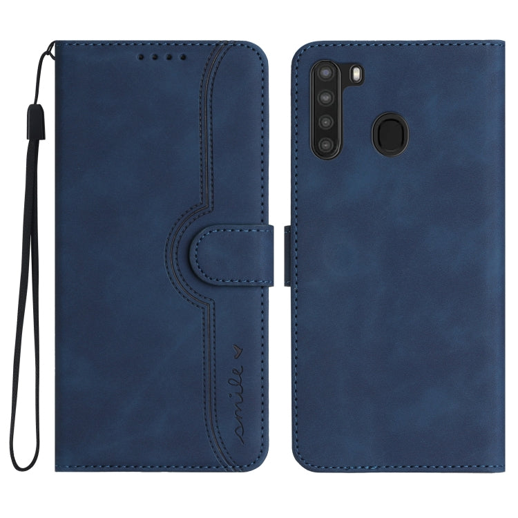 Heart Pattern Skin Feel Leather Phone Case, For Samsung Galaxy A12, For Samsung Galaxy A13 4G, For Samsung Galaxy A13 5G, For Samsung Galaxy A14 5G, For Samsung Galaxy A20/A30, For Samsung Galaxy A20e/A10e, For Samsung Galaxy A20s                      ...