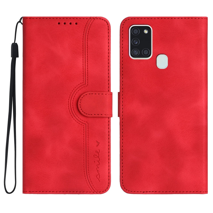Heart Pattern Skin Feel Leather Phone Case, For Samsung Galaxy A21s, For Samsung Galaxy A22 4G, For Samsung Galaxy A22 5G, For Samsung Galaxy A23 4G, For Samsung Galaxy A31, For Samsung Galaxy A32 4G, For Samsung Galaxy A32 5G, For Samsung Galaxy A33 5G