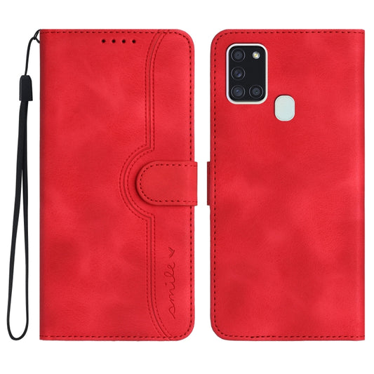 Heart Pattern Skin Feel Leather Phone Case, For Samsung Galaxy A21s, For Samsung Galaxy A22 4G, For Samsung Galaxy A22 5G, For Samsung Galaxy A23 4G, For Samsung Galaxy A31, For Samsung Galaxy A32 4G, For Samsung Galaxy A32 5G, For Samsung Galaxy A33 5G