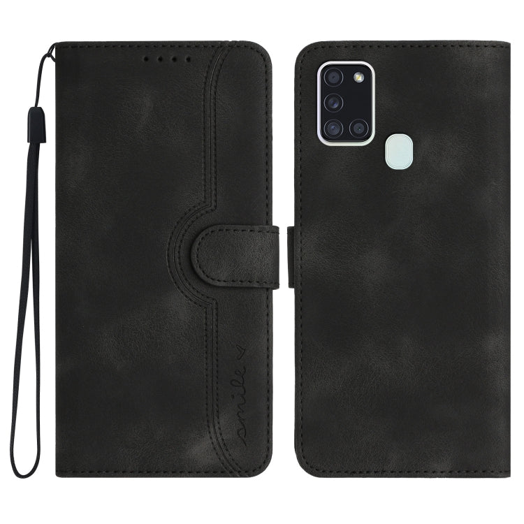 Heart Pattern Skin Feel Leather Phone Case, For Samsung Galaxy A21s, For Samsung Galaxy A22 4G, For Samsung Galaxy A22 5G, For Samsung Galaxy A23 4G, For Samsung Galaxy A31, For Samsung Galaxy A32 4G, For Samsung Galaxy A32 5G, For Samsung Galaxy A33 5G