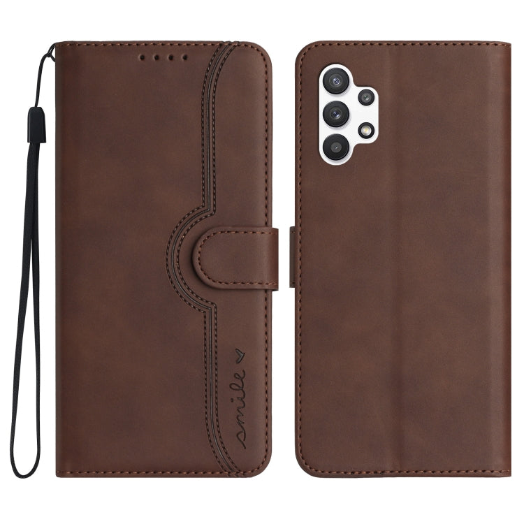 Heart Pattern Skin Feel Leather Phone Case, For Samsung Galaxy A21s, For Samsung Galaxy A22 4G, For Samsung Galaxy A22 5G, For Samsung Galaxy A23 4G, For Samsung Galaxy A31, For Samsung Galaxy A32 4G, For Samsung Galaxy A32 5G, For Samsung Galaxy A33 5G