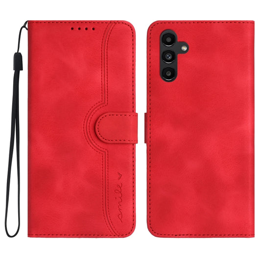 Heart Pattern Skin Feel Leather Phone Case, For Samsung Galaxy A34 5G, For Samsung Galaxy A40, For Samsung Galaxy A41, For Samsung Galaxy A42 5G, For Samsung Galaxy A50/A50s, For Samsung Galaxy A51 4G, For Samsung Galaxy A51 5G                         ...