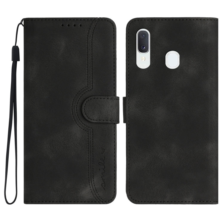Heart Pattern Skin Feel Leather Phone Case, For Samsung Galaxy A34 5G, For Samsung Galaxy A40, For Samsung Galaxy A41, For Samsung Galaxy A42 5G, For Samsung Galaxy A50/A50s, For Samsung Galaxy A51 4G, For Samsung Galaxy A51 5G                         ...
