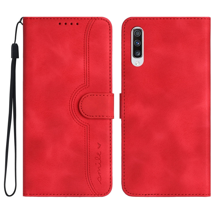 Heart Pattern Skin Feel Leather Phone Case, For Samsung Galaxy A34 5G, For Samsung Galaxy A40, For Samsung Galaxy A41, For Samsung Galaxy A42 5G, For Samsung Galaxy A50/A50s, For Samsung Galaxy A51 4G, For Samsung Galaxy A51 5G                         ...