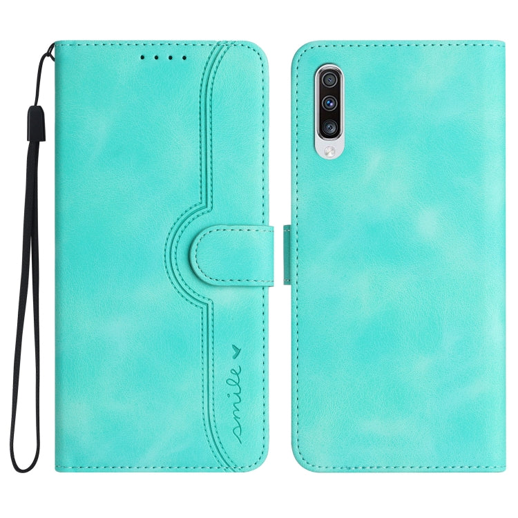 Heart Pattern Skin Feel Leather Phone Case, For Samsung Galaxy A34 5G, For Samsung Galaxy A40, For Samsung Galaxy A41, For Samsung Galaxy A42 5G, For Samsung Galaxy A50/A50s, For Samsung Galaxy A51 4G, For Samsung Galaxy A51 5G                         ...