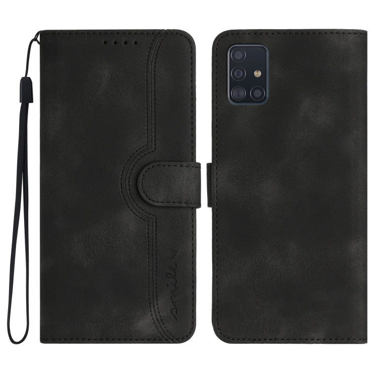 Heart Pattern Skin Feel Leather Phone Case, For Samsung Galaxy A53 5G, For Samsung Galaxy A54 5G, For Samsung Galaxy A70, For Samsung Galaxy A71 4G, For Samsung Galaxy A71 5G, For Samsung Galaxy A72 4G/5G, For Samsung Galaxy A73 5G                     ...