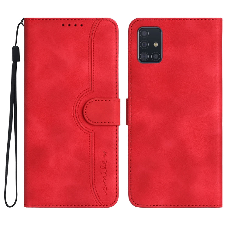 Heart Pattern Skin Feel Leather Phone Case, For Samsung Galaxy A53 5G, For Samsung Galaxy A54 5G, For Samsung Galaxy A70, For Samsung Galaxy A71 4G, For Samsung Galaxy A71 5G, For Samsung Galaxy A72 4G/5G, For Samsung Galaxy A73 5G                     ...