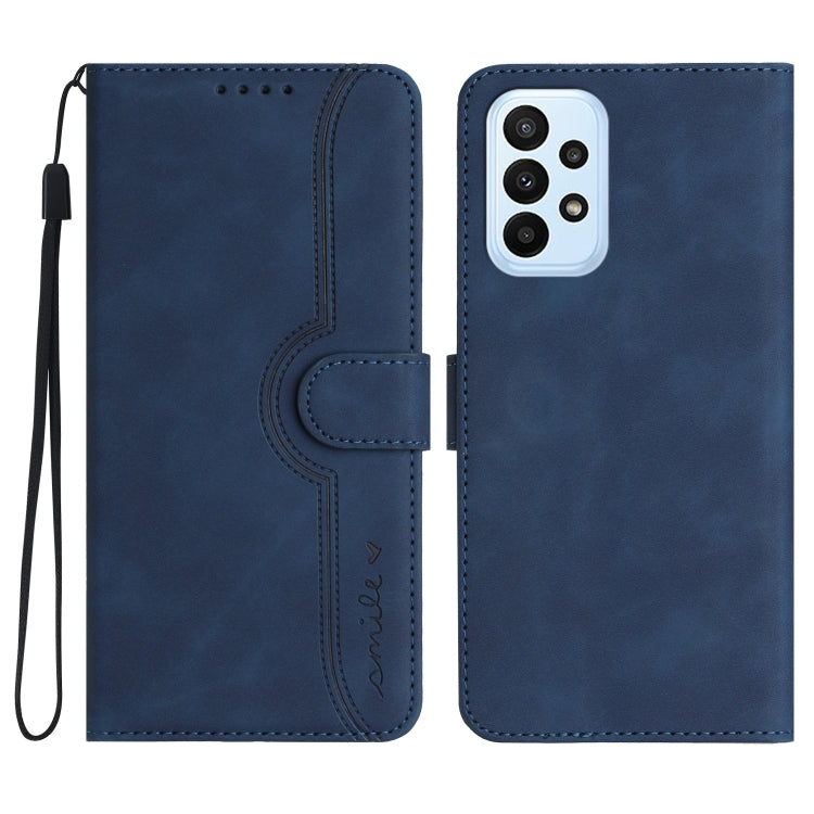 Heart Pattern Skin Feel Leather Phone Case, For Samsung Galaxy A53 5G, For Samsung Galaxy A54 5G, For Samsung Galaxy A70, For Samsung Galaxy A71 4G, For Samsung Galaxy A71 5G, For Samsung Galaxy A72 4G/5G, For Samsung Galaxy A73 5G                     ...