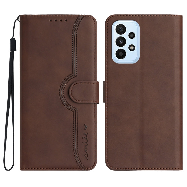 Heart Pattern Skin Feel Leather Phone Case, For Samsung Galaxy A53 5G, For Samsung Galaxy A54 5G, For Samsung Galaxy A70, For Samsung Galaxy A71 4G, For Samsung Galaxy A71 5G, For Samsung Galaxy A72 4G/5G, For Samsung Galaxy A73 5G                     ...