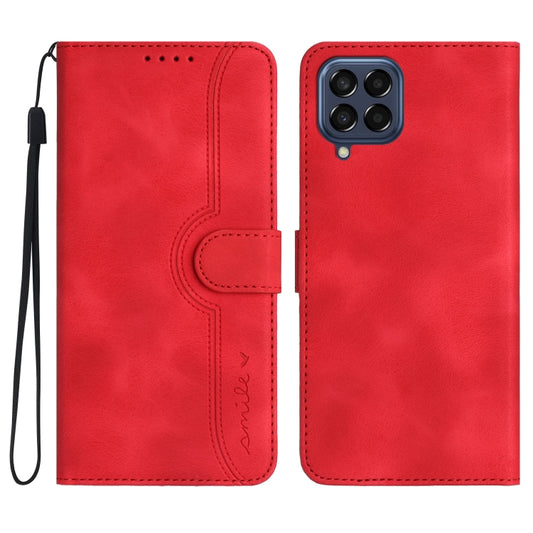 Heart Pattern Skin Feel Leather Phone Case, For Samsung Galaxy M33 5G Global, For Samsung Galaxy M53 5G, For Samsung Galaxy Note10 4G/5G, For Samsung Galaxy Note10+, For Samsung Galaxy Note20, For Samsung Galaxy Note20 Ultra, For Samsung Galaxy S10    ...