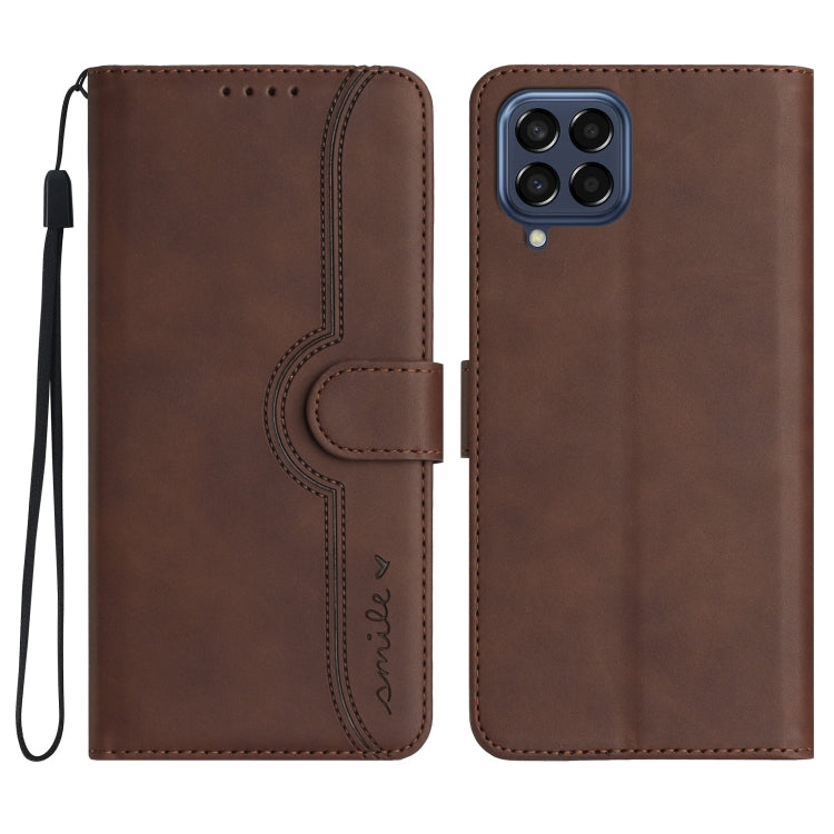 Heart Pattern Skin Feel Leather Phone Case, For Samsung Galaxy M33 5G Global, For Samsung Galaxy M53 5G, For Samsung Galaxy Note10 4G/5G, For Samsung Galaxy Note10+, For Samsung Galaxy Note20, For Samsung Galaxy Note20 Ultra, For Samsung Galaxy S10    ...